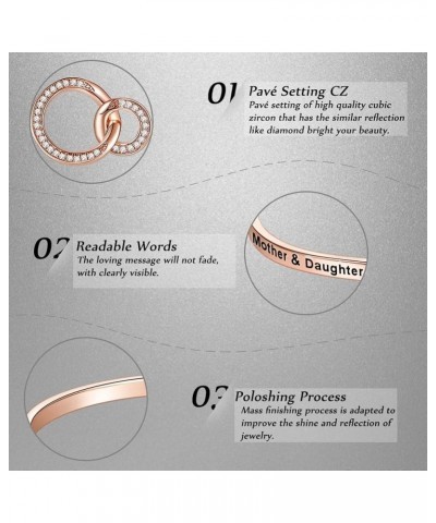 Birthday ‘Badass Daughter' Gifts, ‘Always My Daughter Forever My Friend' Bangle Bracelet, ‘Mother/Father Daughter Forever Lov...