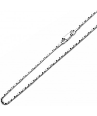 Sterling Silver Box Chain 1mm-12mm Made in Italy Solid 925 Womens Mens Necklace 14-30 1.4mm-20 $7.17 Necklaces