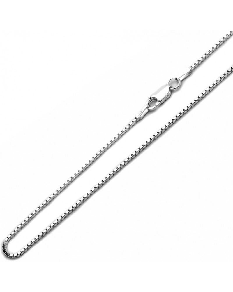 Sterling Silver Box Chain 1mm-12mm Made in Italy Solid 925 Womens Mens Necklace 14-30 1.4mm-20 $7.17 Necklaces