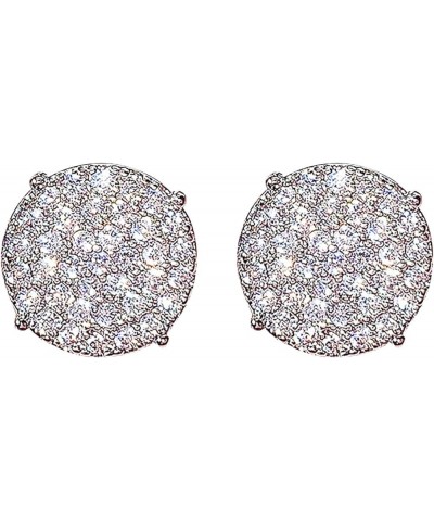 Earrings for Women, Pearl Clip on Earrings Earrings Earrings Small Diamond Female Round Iinlaid Exquisites Zircon Gift Full E...