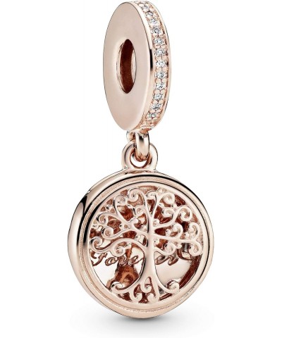 Jewelry Family Roots Cubic Zirconia Charm in Rose $43.70 Bracelets