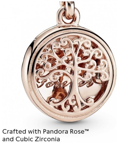 Jewelry Family Roots Cubic Zirconia Charm in Rose $43.70 Bracelets