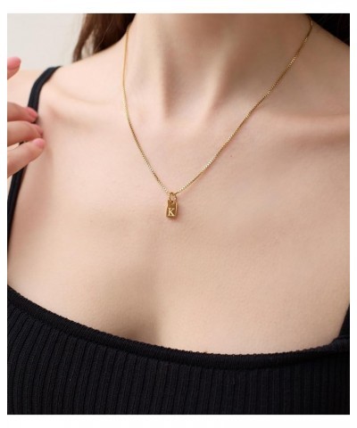 Initial Necklaces for Women Trendy, Dainty 18K Gold Plated Letter Necklace Tiny A-Z Pendant Choker Necklace Personalized Mono...