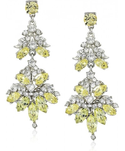 Ben-Amun Yellow Deco Collection Crystal New York Fashion Jewelry Earrings Brooch Necklace Chandelier Post Earrings $73.49 Ear...