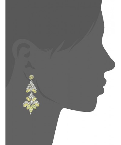 Ben-Amun Yellow Deco Collection Crystal New York Fashion Jewelry Earrings Brooch Necklace Chandelier Post Earrings $73.49 Ear...