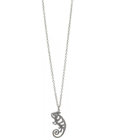 Women's Pewter Spirit Animal Silver Pendant Necklace with Gift Envelope Lizard $11.39 Necklaces