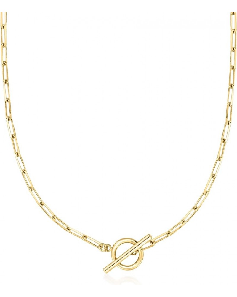 2.5mm 18kt Gold Over Sterling Paper Clip Link Necklace 16.0 Inches $34.44 Necklaces