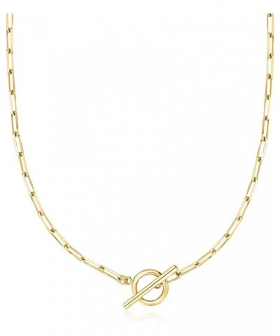 2.5mm 18kt Gold Over Sterling Paper Clip Link Necklace 16.0 Inches $34.44 Necklaces