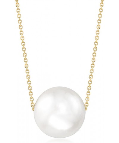 Shell Pearl Necklace in Sterling 16mm in 18kt Gold Over Sterling 20.0 Inches $34.56 Necklaces