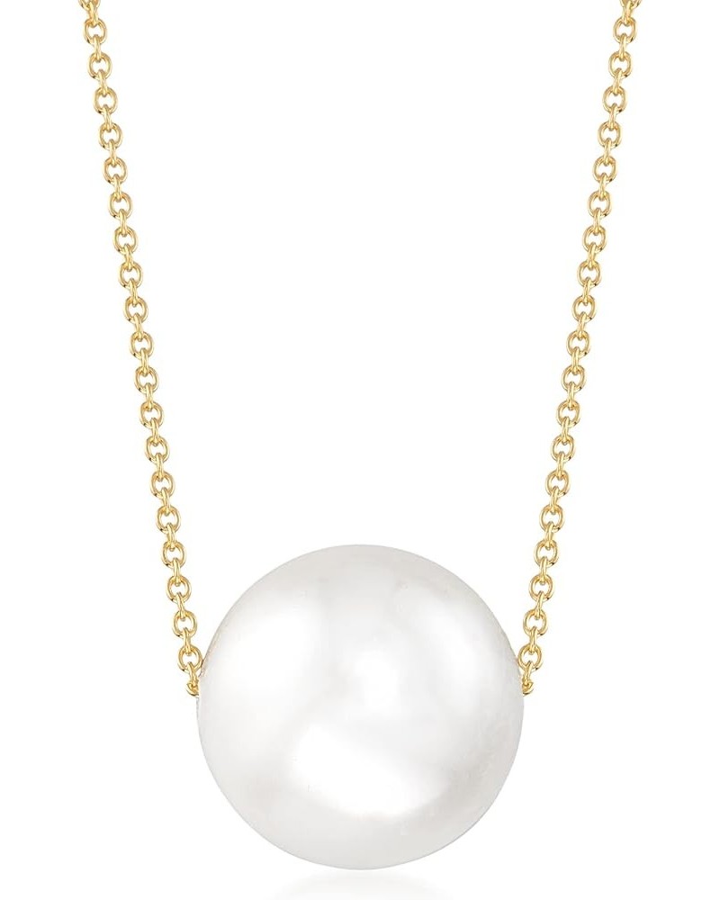 Shell Pearl Necklace in Sterling 16mm in 18kt Gold Over Sterling 20.0 Inches $34.56 Necklaces