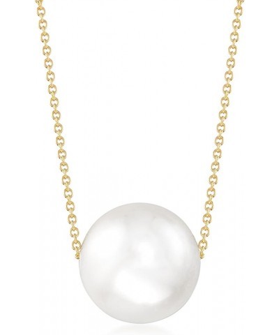 Shell Pearl Necklace in Sterling 16mm in 18kt Gold Over Sterling 20.0 Inches $34.56 Necklaces