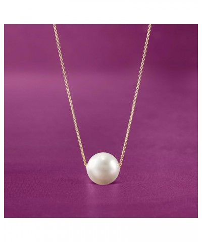 Shell Pearl Necklace in Sterling 16mm in 18kt Gold Over Sterling 20.0 Inches $34.56 Necklaces