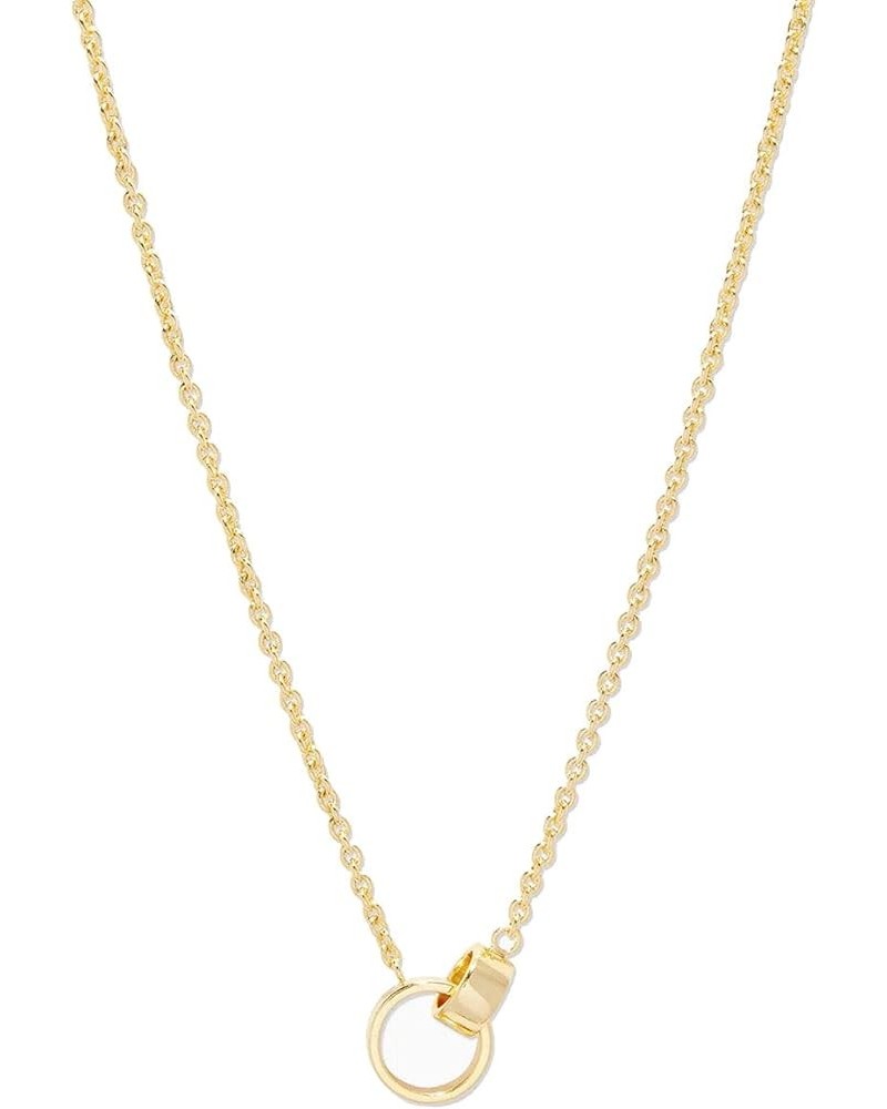 Women's Rose Interlocking Necklace Gold $35.00 Necklaces