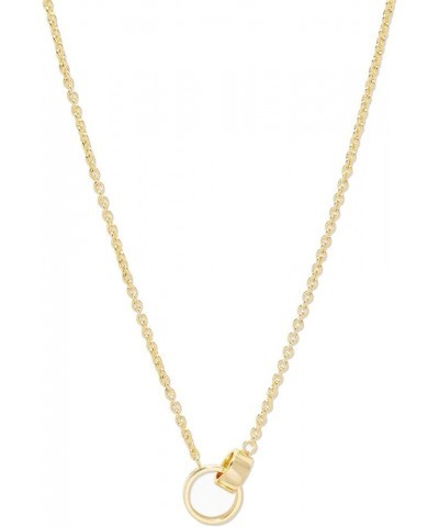 Women's Rose Interlocking Necklace Gold $35.00 Necklaces