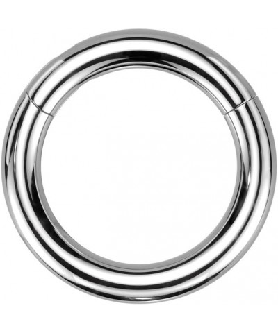 12GA-00GA Large Gauge F136 Implant Grade Titanium 12mm Diameter Hinged Segment Clicker Ring 10mm (00GA) Silver Tone $13.13 Bo...