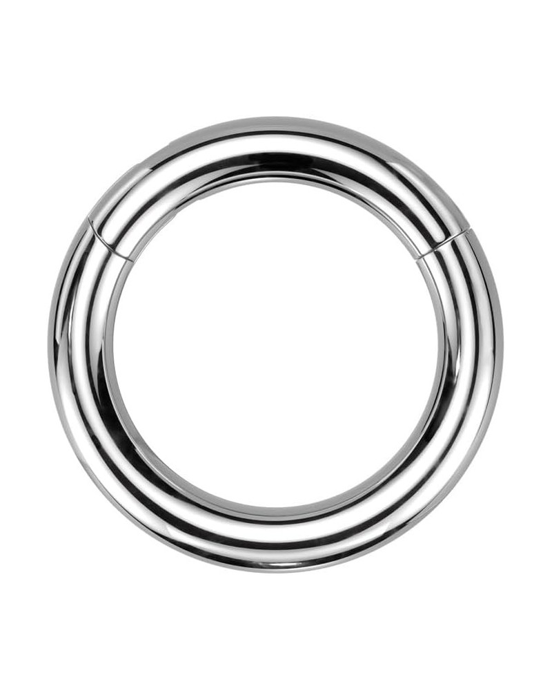 12GA-00GA Large Gauge F136 Implant Grade Titanium 12mm Diameter Hinged Segment Clicker Ring 10mm (00GA) Silver Tone $13.13 Bo...