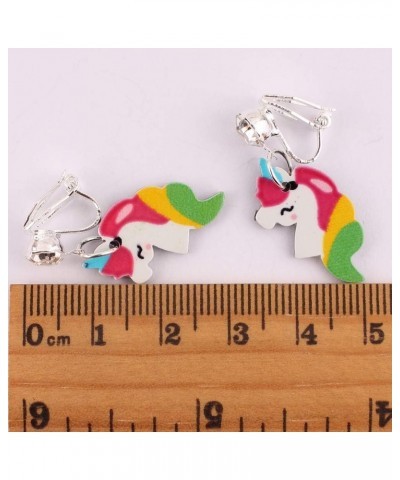 Fashion Cute Unicorn Shape Clip on Earrings Charm Jewelry Accessory Unicorn Clip-on 6 $8.07 Earrings