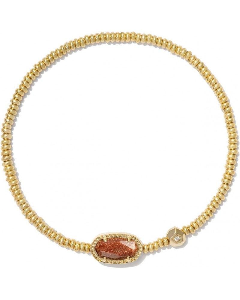 Womens Grayson Stretch Bracelet Gold Orange Goldstone One Size $18.45 Bracelets