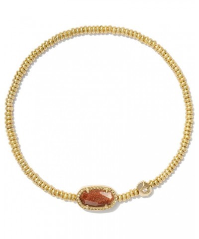 Womens Grayson Stretch Bracelet Gold Orange Goldstone One Size $18.45 Bracelets