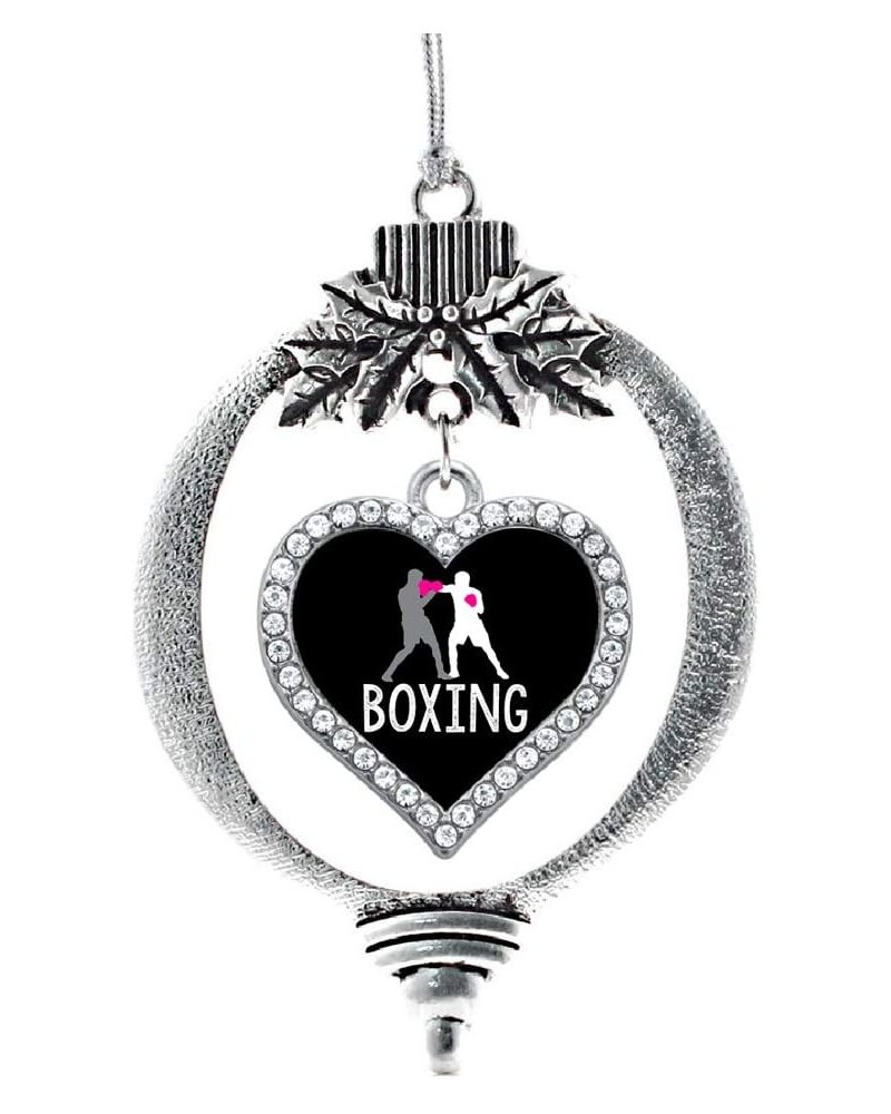 Mother and Daughter Bond Charm Ornament - Silver Open Heart Charm Holiday Ornaments with Cubic Zirconia Jewelry Boxing $8.22 ...