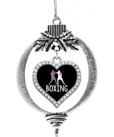 Mother and Daughter Bond Charm Ornament - Silver Open Heart Charm Holiday Ornaments with Cubic Zirconia Jewelry Boxing $8.22 ...