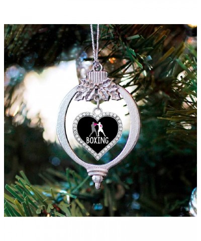 Mother and Daughter Bond Charm Ornament - Silver Open Heart Charm Holiday Ornaments with Cubic Zirconia Jewelry Boxing $8.22 ...