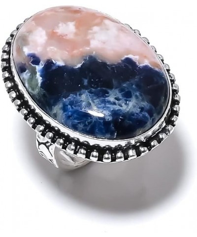 925Silvericeland Orange Sodalite Gemstone Handmade Ethnic Jewelry Ring Size 10 $9.51 Rings