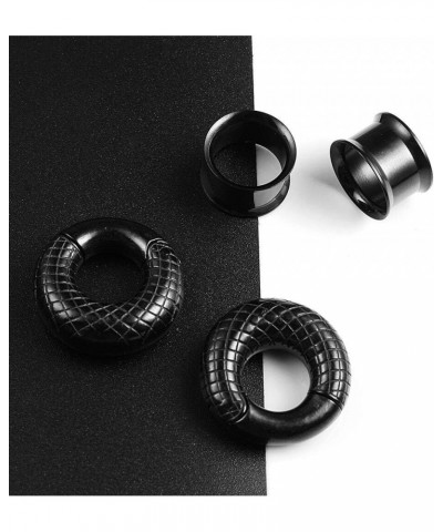 2g 0g 00g 1/2 9/16 5/8 3/4 7/8 1 inch Ear Tunnels Plugs with 2g Hoop Ear Weights Gauges for Men, Stainless Steel Ear Hangers ...