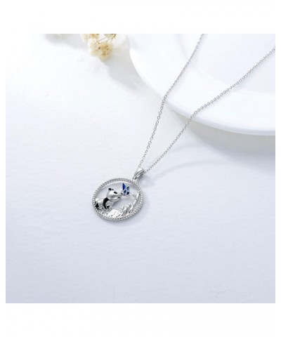 Elephant Panda Llama Necklace Sterling Silver Cute Animals Elephant Panda Llama Pendant Necklace for Women Panda $17.10 Neckl...