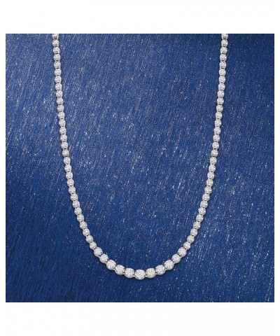 3.00 ct. t.w. Graduated Diamond Tennis Necklace in 14kt White Gold 17.0 Inches $1.00 Necklaces