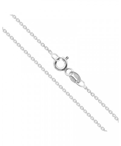 CHOOSE YOUR CLASP Sterling Silver 1.2mm Cable Chain Necklace 18.0 Inches Spring Clasp $14.49 Necklaces