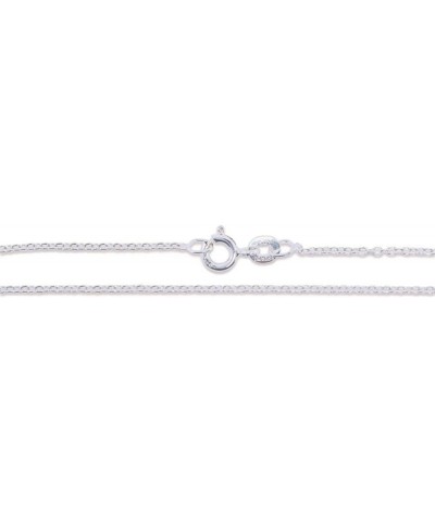 CHOOSE YOUR CLASP Sterling Silver 1.2mm Cable Chain Necklace 18.0 Inches Spring Clasp $14.49 Necklaces