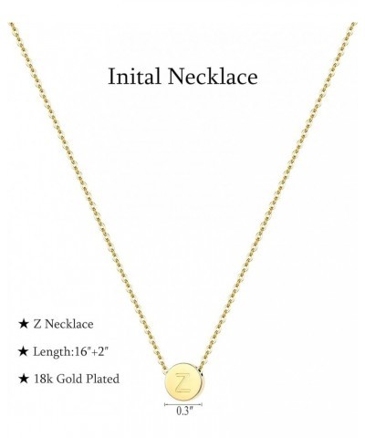 Initial Necklace for Women, Dainty Letter Necklace,18K Gold Plated Z $8.95 Necklaces