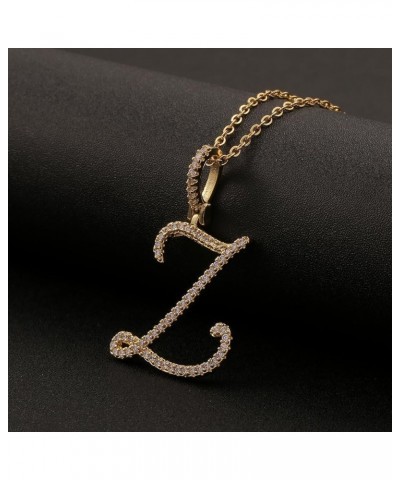 Letter Necklace Y2k Necklace Diamond Necklaces for Women R Necklace Y2k Jewelry Mcbling 2000s Fashion A-Silver $8.99 Necklaces