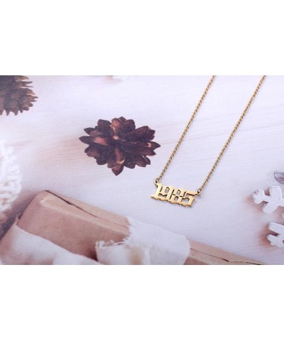 Birth Year Necklace,Year Necklace,18k Gold Plated Pendant Necklace for Women,1980-2020 1988 $7.97 Necklaces