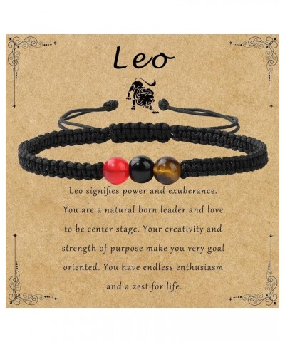 Zodiac Bracelets for Women Healing Crystal Stone 6mm Beads Bracelet Birthday Zodiac Gifts Horoscope Spiritual Bracelet Leo-1 ...