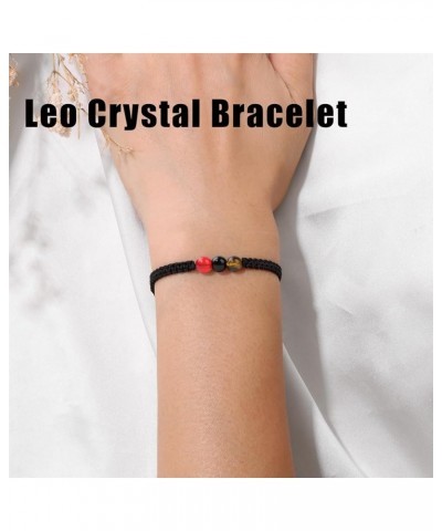 Zodiac Bracelets for Women Healing Crystal Stone 6mm Beads Bracelet Birthday Zodiac Gifts Horoscope Spiritual Bracelet Leo-1 ...