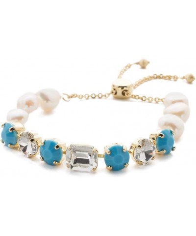 Sorrelli Cadenza Slider Bracelet Polished Pearl Bright Gold-Tone $39.94 Bracelets