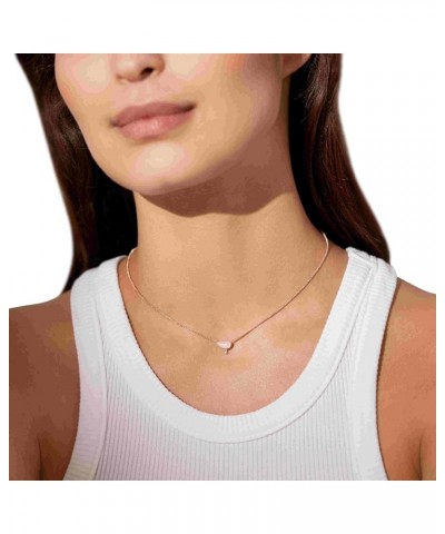 Women's Sea Glass Silver, Rose Gold or Gold Tone Stainless Steel Pendant Necklace Rose Gold & Pink Glass $25.53 Necklaces