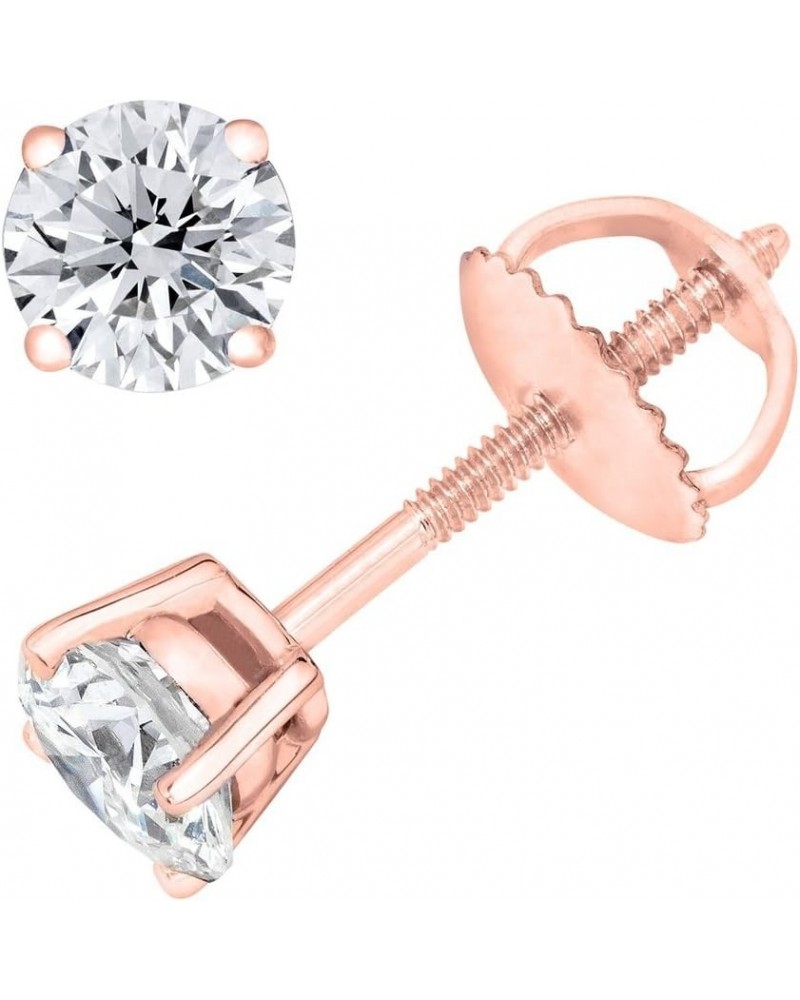 Round Diamond stud (IGI Certified 0.70 ct & up) Plus Quality ScrewBack 14K from 0.04ct - 2.00ct Rose Gold 0.15 carats $30.73 ...