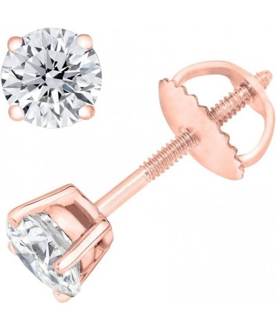 Round Diamond stud (IGI Certified 0.70 ct & up) Plus Quality ScrewBack 14K from 0.04ct - 2.00ct Rose Gold 0.15 carats $30.73 ...