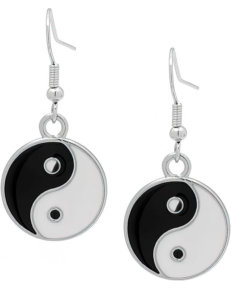 Balancing Duality Yin and Yang Symbol Tai Chi Bagua Yin Yang Life Balance Earrings for Women Girls Inspiration Jewelry drop3 ...