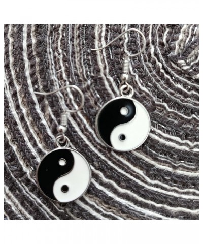 Balancing Duality Yin and Yang Symbol Tai Chi Bagua Yin Yang Life Balance Earrings for Women Girls Inspiration Jewelry drop3 ...