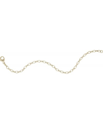 Petite Figure Eight Link Classic Charm Bracelet 7 In - 8 In - Gold or Sterling Silver 7 Inches - 14K Yellow Gold $16.50 Brace...