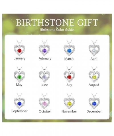 Gifts for Wife Birthday Necklace Gifts for Wife from Husband Birthstone Necklace for Wife Birthstone Jewelry I Love You for A...