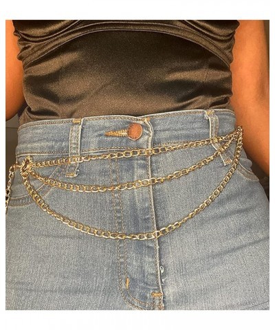 Chain Belt Chain Silver Chain Belt Gold Chain Belt with Chain Sunflower Butterfly Waist Chain Belt Plus Size Long B:gold- Sma...