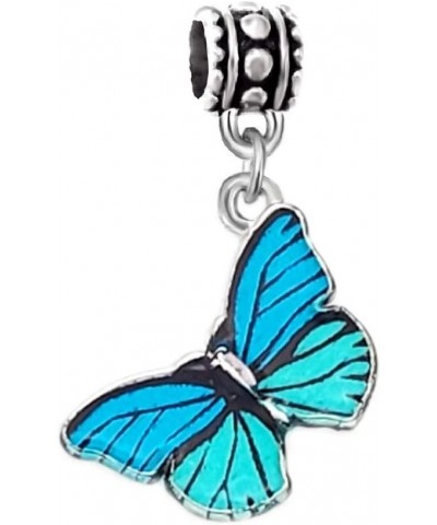 Dangle Blue Butterfly Charm Bead $6.59 Bracelets