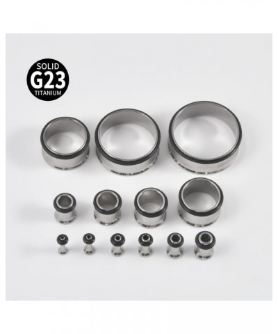 1 Pair Ear Tunnels G23 Titanium Screw Fit/Threadless Double Flared/Single Flared 14G-00G 12mm-25mm Gauges Plugs Stretching Se...