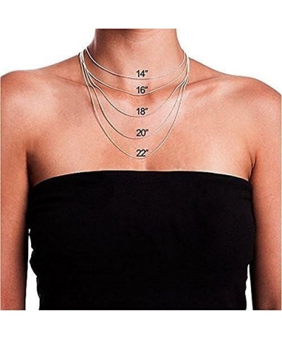 925 Sterling Silver Number 0-9 Charms Pendant Necklace with Chain Six $12.60 Necklaces