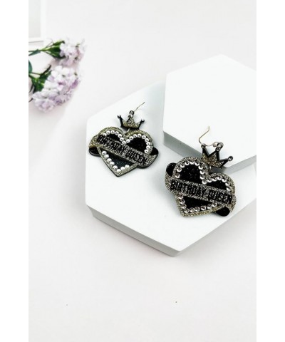 Birthday inspired Earrings – Rhinestone, Fashion, Cute, Colorful, Glitter Birthday Queen/Black $11.40 Earrings